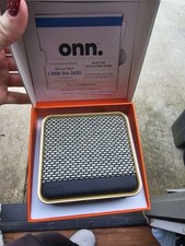 onn. onn. Portable Speaker Rectangular Shape Black/Gold