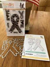 Simon Says Stamp! Love Ribbon Stamp & Die Set