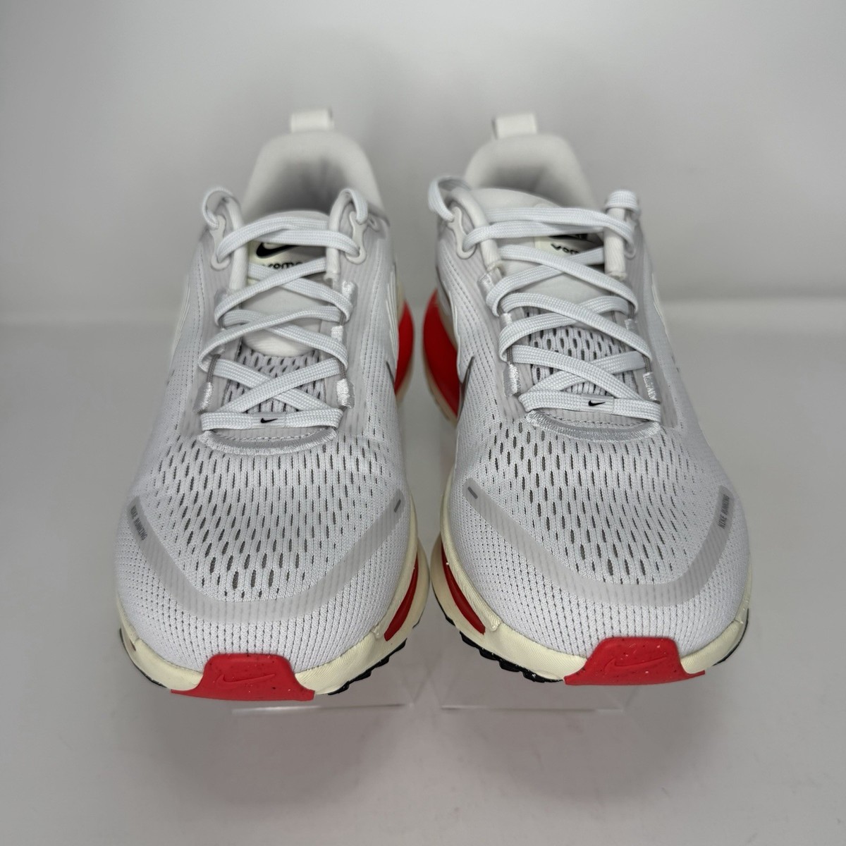 Nike Air Zoom Vomero 18 Mens Road Running Shoes White Red HM6803-001 Size 6.5 Nike Zoom Vomero 18 White Platinum Tint Pewter Siren Red  main image 4