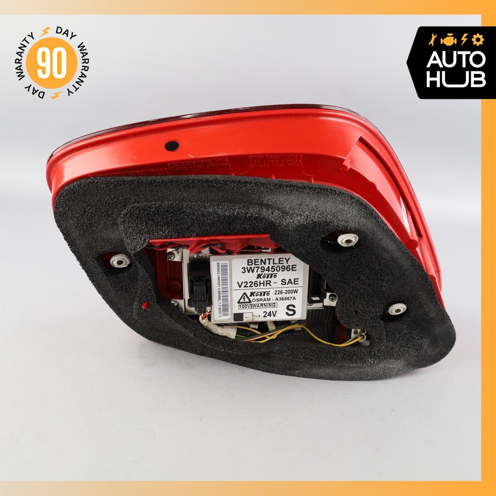 03-09 Bentley Continental GTC GT Right Side Tail Light Lamp 3W7945096E OEM 43k