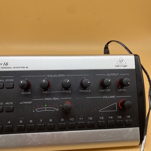 Behringer Powerplay P16-M 16-Channel Personal Mixer w/ Mount & Power Supply - Picture 7 of 9