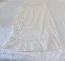Women's Half Slip Medium Tall White