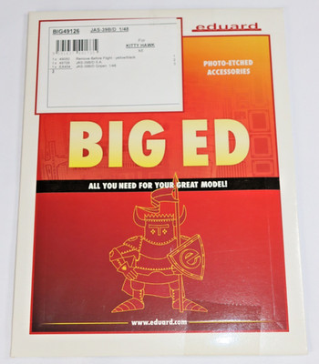 EDUARD BIG49126 BIG ED JAS-39B/D FOTOÄTZTEILE-SET FOR KITTYHAWK KIT 1:48