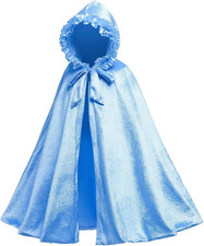 Princess Costume for Girls - Princess Cape Long Hooded Velvet Cloak Princess Acc