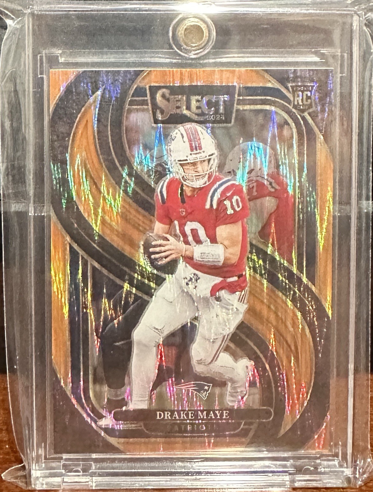 2024 Panini Select Football Drake Maye Orange Shock #113 380/399