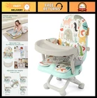Foldable Baby High Chair Booster Seat for Dining Table, Adjustable Height, Trave