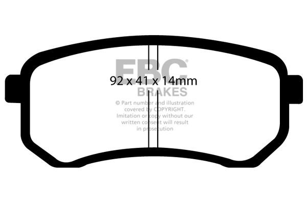 EBC DP1567 BRAKE PAD SET DISC BRAKE Rear