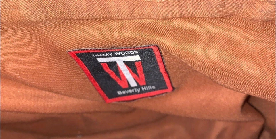 Bolsa de mão Timmy Woods Beverly Hills madeira veleiro esculpida + bolsa de pó - Imagem 3 de 4