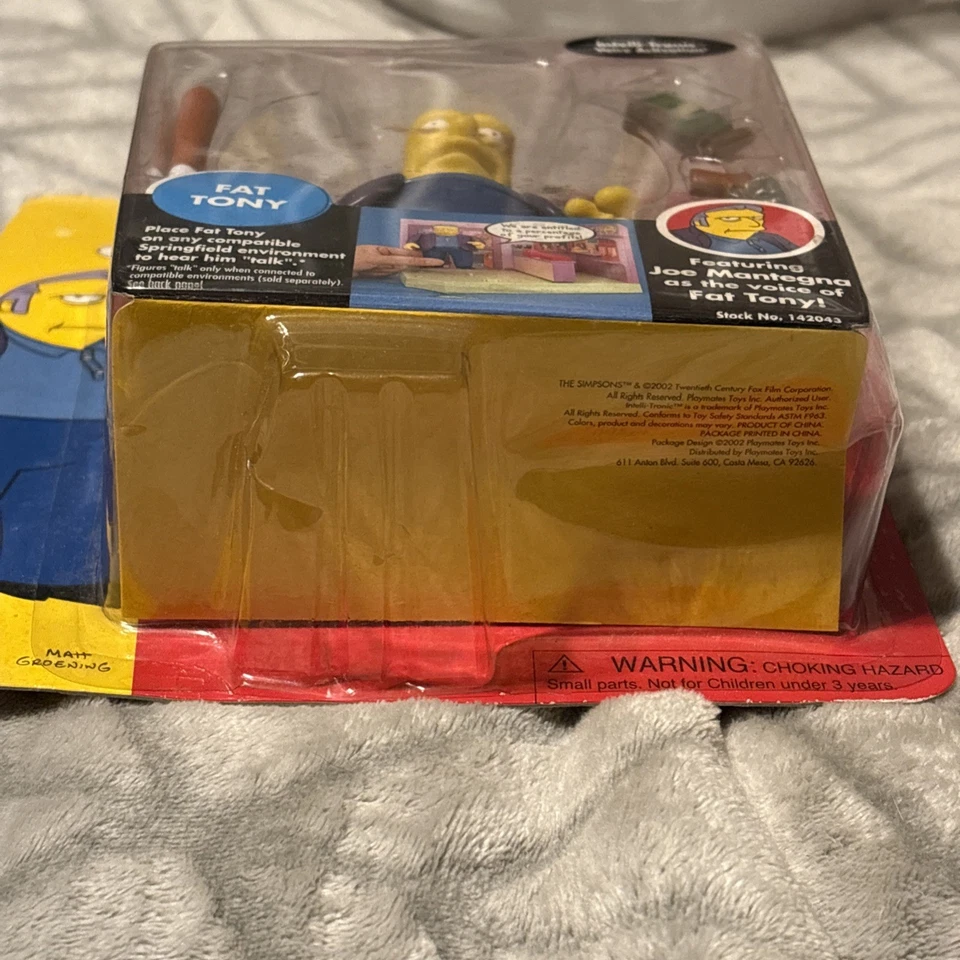 Figura de acción de Los Simpson Playmates Fat Tony en caja serie 1 Foto 4 de 4
