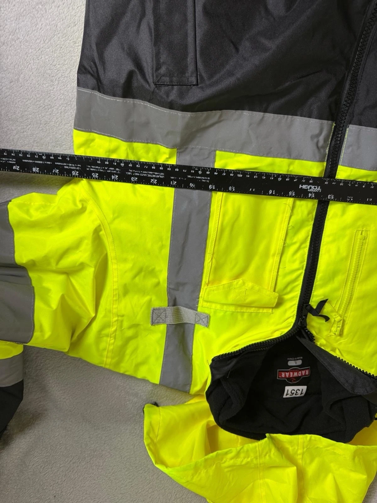 Radwear Safety Jacket Mens Large Multicolor Full Zip Hooded High Visibility image 6