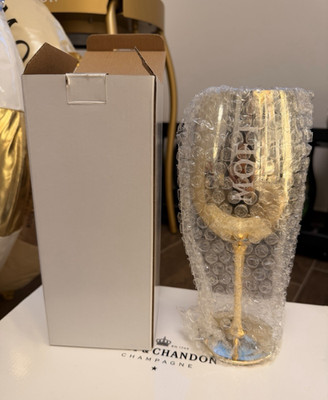 Moët & Chandon Champagnerglas (Glas), gold, Moet, Neu in OVP