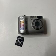 Nikon COOLPIX 5600 5.1MP Digital Camera - Silver W SD Card Tested And Working