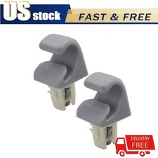 Gray Vehicle Sun Visor Hook Clip Retainer 74348-33040 For Toyota Piece Of 2 Gray Vehicle Sun Visor Hook Clip Retainer 74348-33040 For Toyota Piece Of 2
