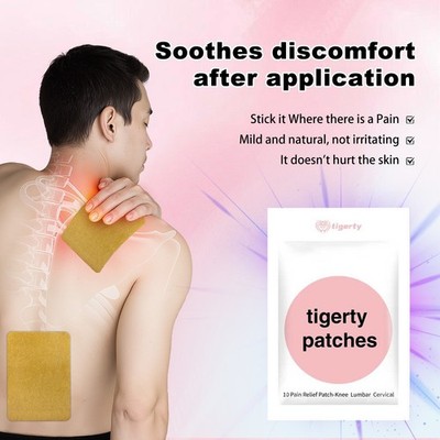 20pcs Pain Relief Herb Patch Back Wrist Muscle Sprain Strain Soothe Plaster Pads