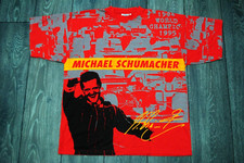 MICHAEL SCHUMACHER WORLD CHAMPION 1994-95 ALL-OVER PRINT F1 T-SHIRT SIZE XL XXL