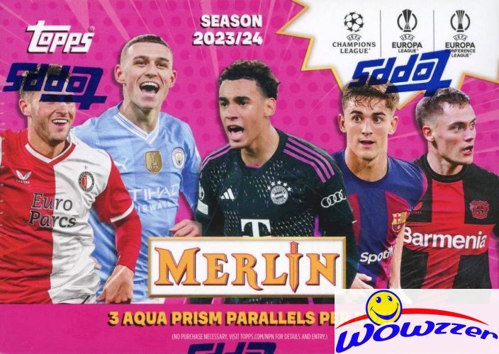2023/24 Topps MERLIN CHROME UEFA Soccer EXCLUSIVE Blaster Box-Yamal RC Year!