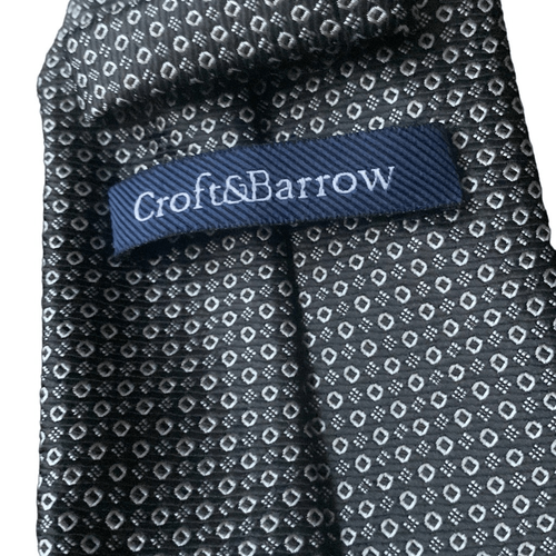 Cravatta da uomo Croft & Barrow usata cravatta collo motivo stile classico - Foto 4 di 5