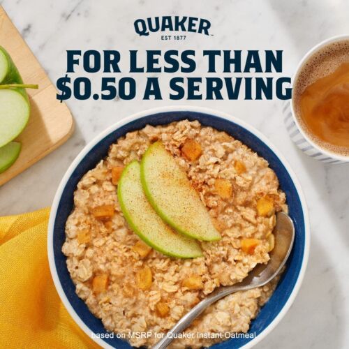 Quaker Instant Oatmeal, Maple & Brown Sugar, 1.51 Ounce (Pack of 48) - Picture 6 of 8