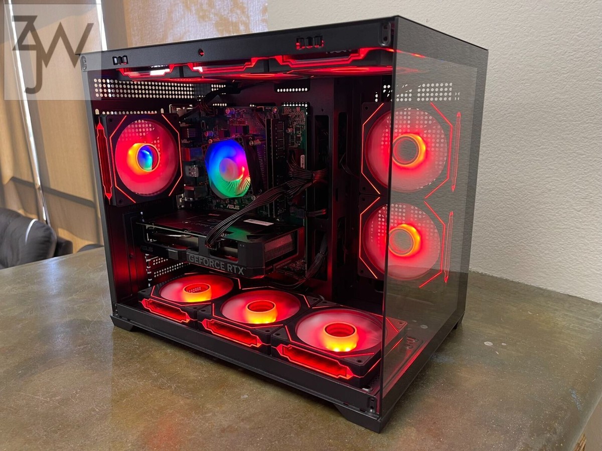 High End ARGB Gaming PC i7-9700 RTX 4060 64GB DDR4 2TB SSD +