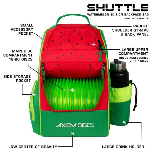 Axiom Discs Disc Golf Rucksack Tasche - Shuttlerucksack - für 24 Discs - Bild 17 von 41