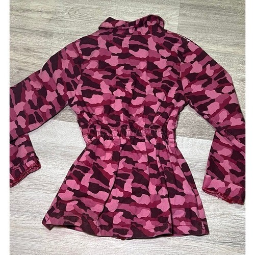 Little lass girls size 6 pink camo jacket - Picture 4 of 4
