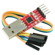 USB 2.0 to TTL UART 5PIN Module Serial Converter CP2102 STC PRGMR with Cable SF