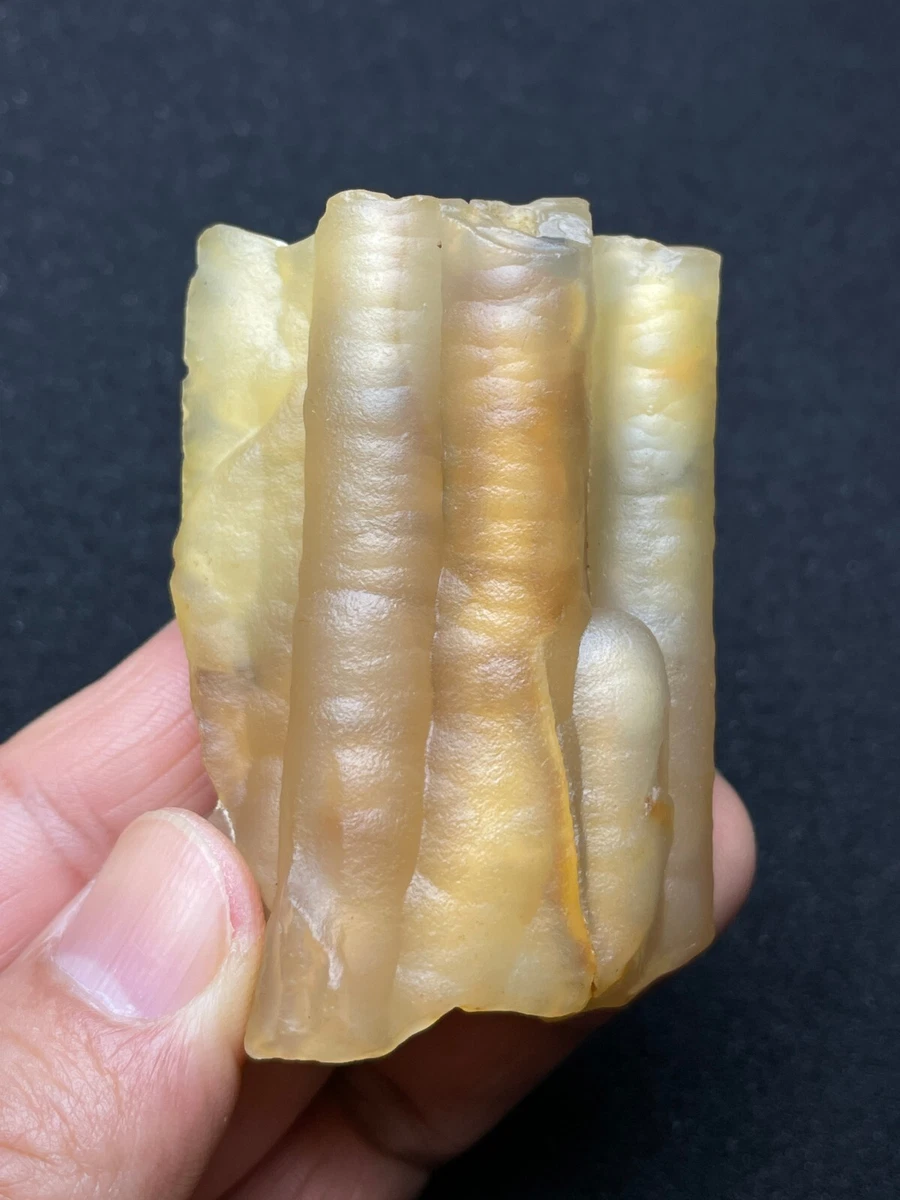 74g Natural Agate tube Indonesia agate mineral specimen collection | eBay