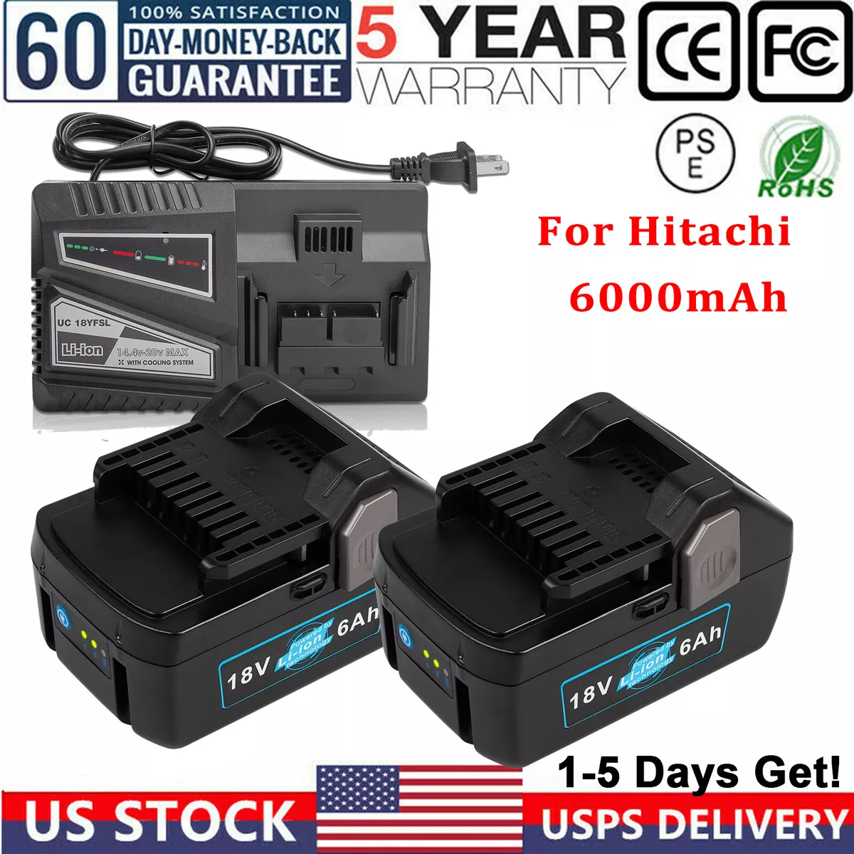 Professional Black and Decker 18V Lithium Battery 6.0Ah