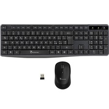 Techmade KM Kit Combo Tastiera e Mouse Wireless USB,  Layout ITA QWERTY