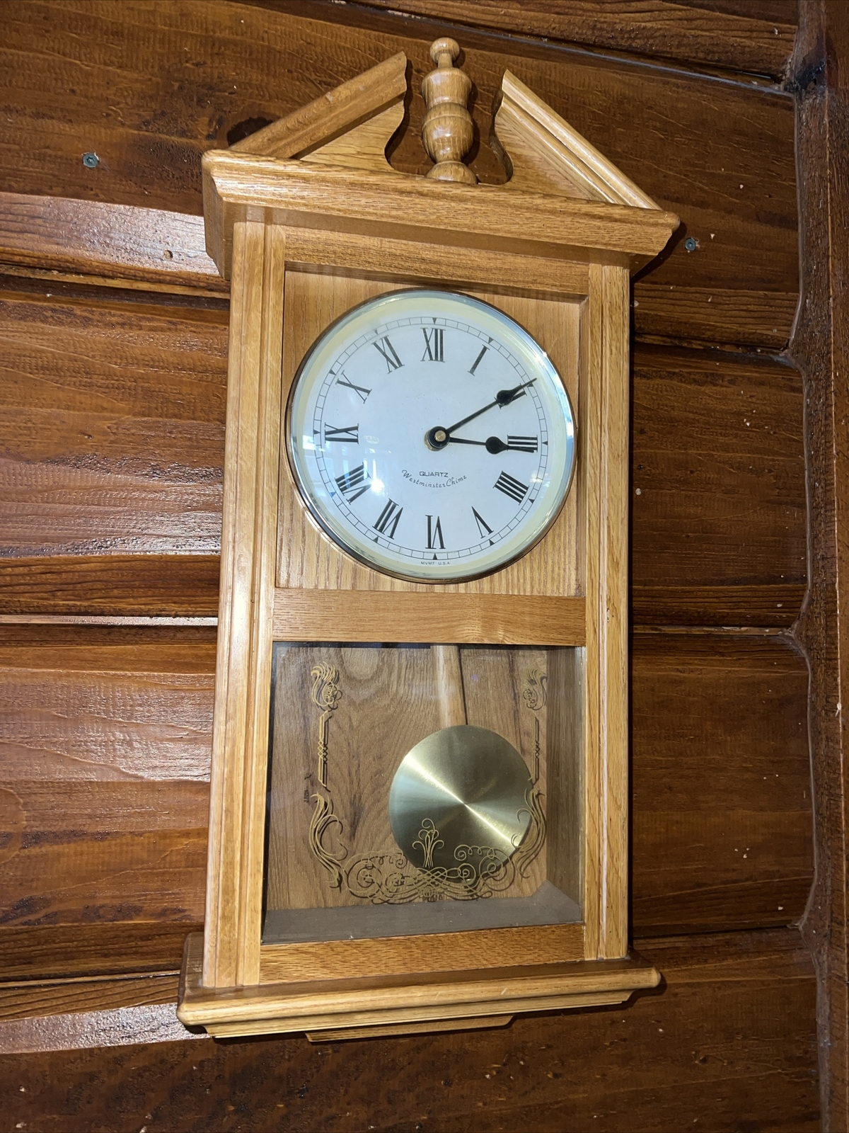 Westminster Chime Wall Melody Clock Vintage, Quartz Q4501/1K Chimes Each Hour