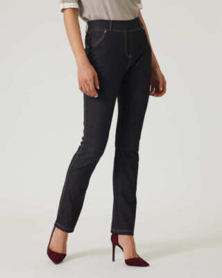 Hose schwarz 32 34 Damen in Jeans-Optik UVP: 59,99  P408.A