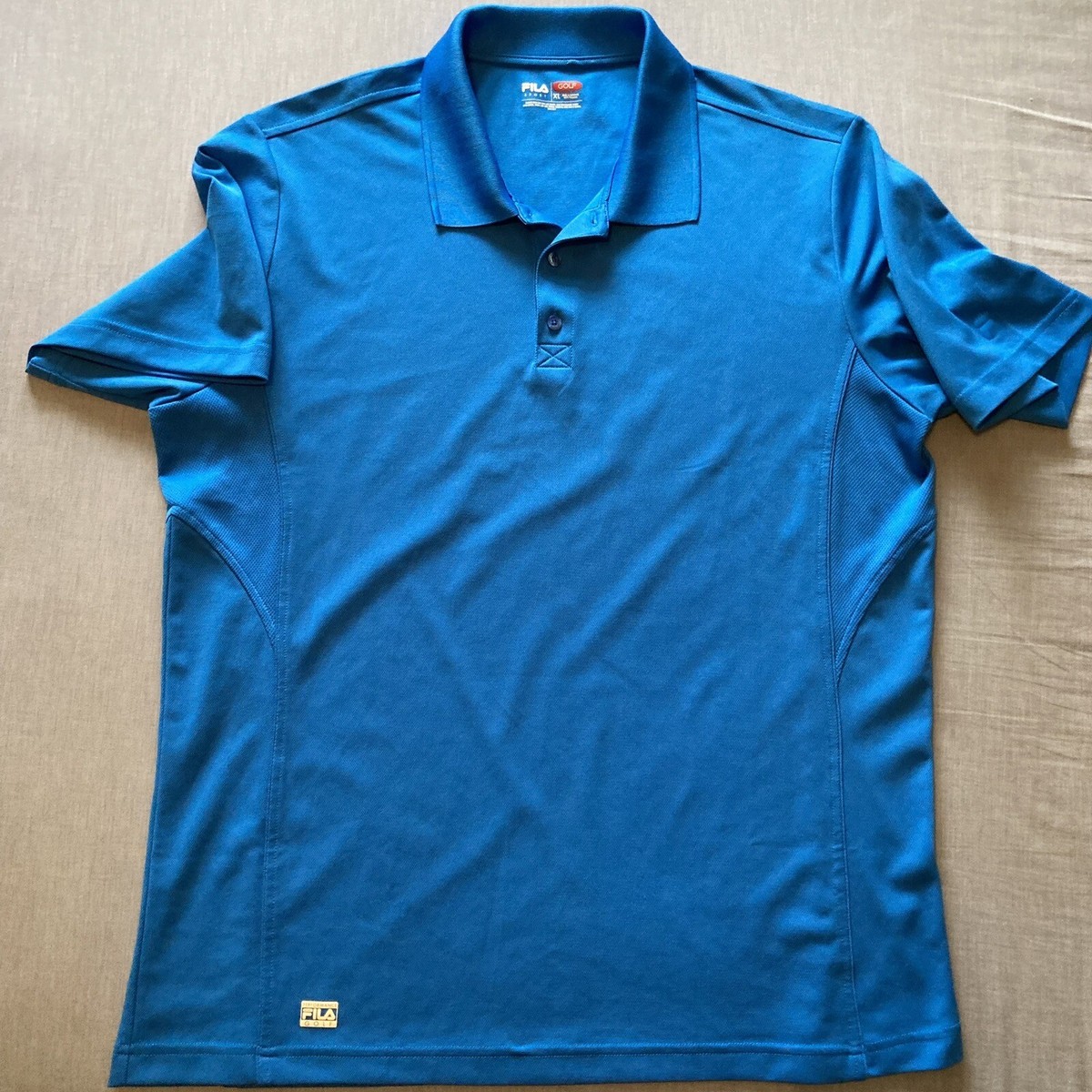 Fila Sport Golf Men's Royal Blue Short Sleeve Polo Shirt Size XL