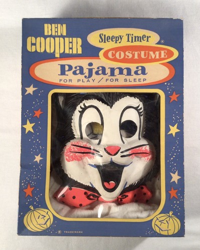 Vintage Ben Cooper Tiny Tot TABBY THE CAT Costume 'Jama Size 3-5