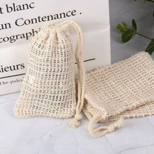 Soap Saver Bag Natural Sisal Exfoliating Soap Pouch for Foaming Drying Soap Bars