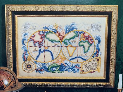 Color Charts Counted Cross Stitch Leaflet 11102 Map of Discovery by Jackie Wynia