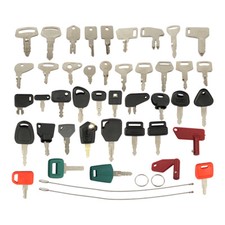 42 Heavy Equipment Master Keys for JCB Volvo Genie CAT JD Case Bobcat New