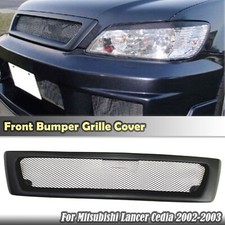 For Mitsubishi Lancer Cedia 2002-2003 Front Bumper Hood Grille Grill Kit Black For Mitsubishi Lancer Cedia 2002-2003 Front Bumper Hood Grille Grill Kit Black