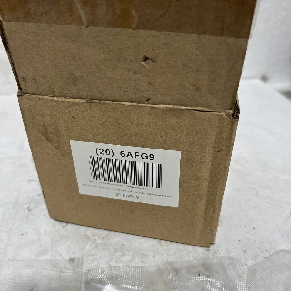 BOX OF 20 NEW! GRAINGER 6AFG9 Brass Straight Fittings 1/2" Barb x 1/4" Male NPT - Image 2 of 2