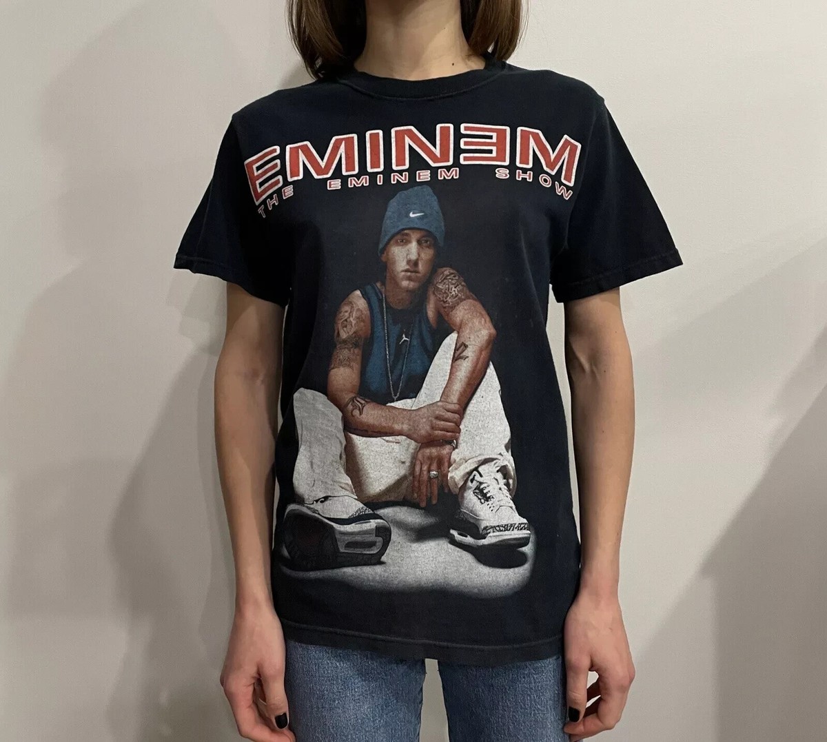 EMINEM RAP VINTAGE 2000s Y2K Graphic SHIRT TEE Faded Bloke Retro