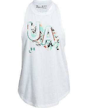 Under Armour Big Girls Filled Logo Tank Top,Size Medium - Picture 1 of 1
