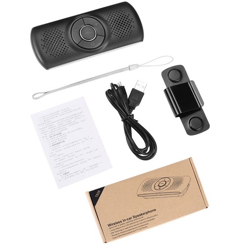 Wireless Bluetooth Auto Sun Visor Hands Free Car Kit Speakerphone Speaker Phone - Picture 9 of 9