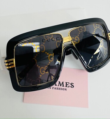 GUCCI EPILOGUE 0900 Black GG Mirror Print 001 Chunky