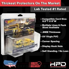 1 PACK HPD PROTECTOR CASE (TEAM TRANSPORT) HOT WHEELS  .8MM HEAVY DUTY