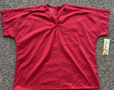 NWT Women's XL Red I Love Scrubs Scrub Top