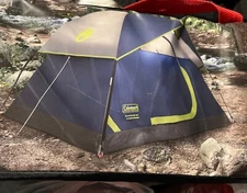 Coleman Sundome Camping Tent 2 Person Navy Blue