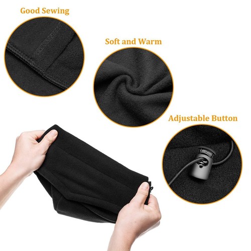 Damen Herren Schlauchschal Halstuch Halswärmer Mütze Fleece Warm Winter Schal DE - Bild 11 von 24