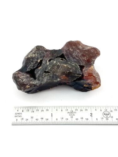 Natürlicher indonesischer roter Copal Bernstein poliertes Exemplar - 18,1 g (90,5 kt) - Bild 2 von 2
