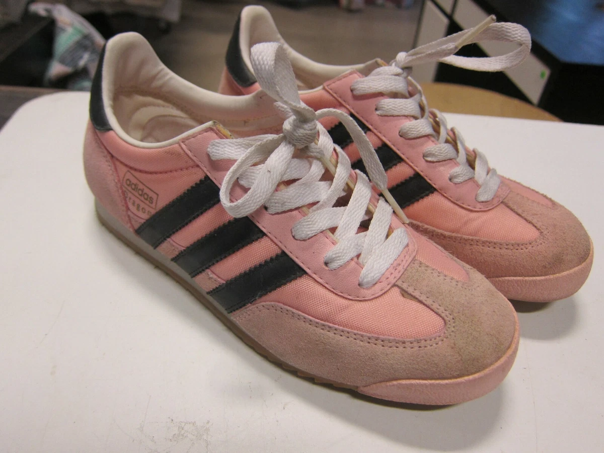 Adidas Dragon Women&#039;s 5 Pink/Black Suede | eBay