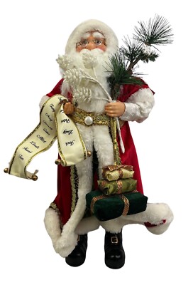NWT Windy Hill Collection Naughty or Nice Santa w/Gifts - Approx. 18''