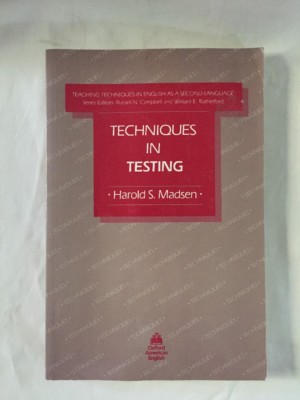 Techniques in Testing, Paperback by Madsen, Harold S.